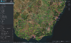 Sample view of mapping feature within ABR Explorer